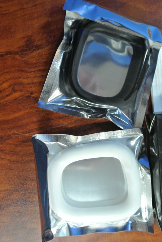 (2) Penis/ Cock Ring 2 Pack Black & White, Large Stretchy Silicone Multi Funct gallery