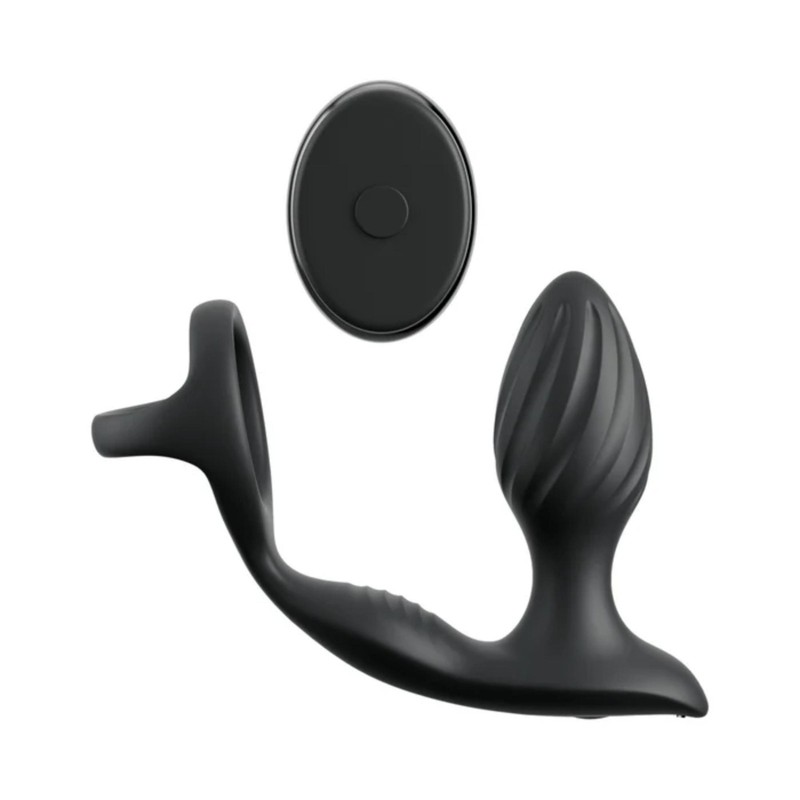 Anal Fantasy Elite Ass-Gasm Gyro-Milk Pro Cock Ring with Butt Plug and Remote Co gallery