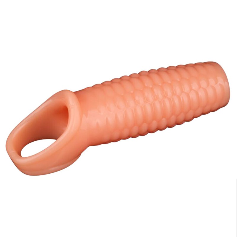 Male-Penis-Sheath-Cock-Support-Extender-Enlarger-Enhancer-Sleeve-Girth-Ring Sex gallery
