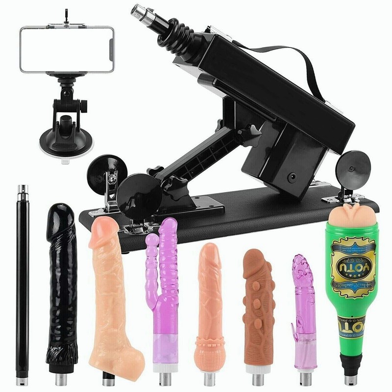 Adjustable Adult Sex Machine Dildo Machine with 8pcs 3XLR Connector Sex Toy
