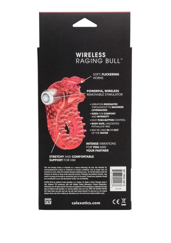Couples Raging Bull Vibrating Cock Ring - Red gallery