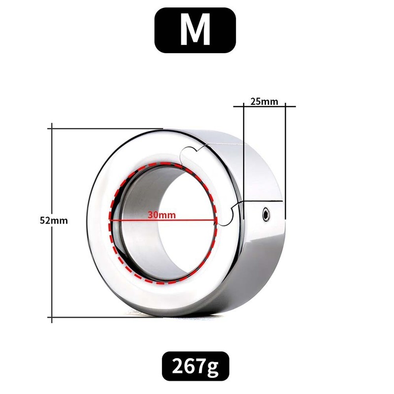 Male Scrotum Penis Ring Stretcher Testis Cock Ring Stainless Steel Sex Toy gallery