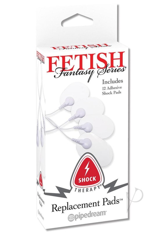 Fetish Fantasy Series Shock Therapy Replacement Pads (12 Pack) – White