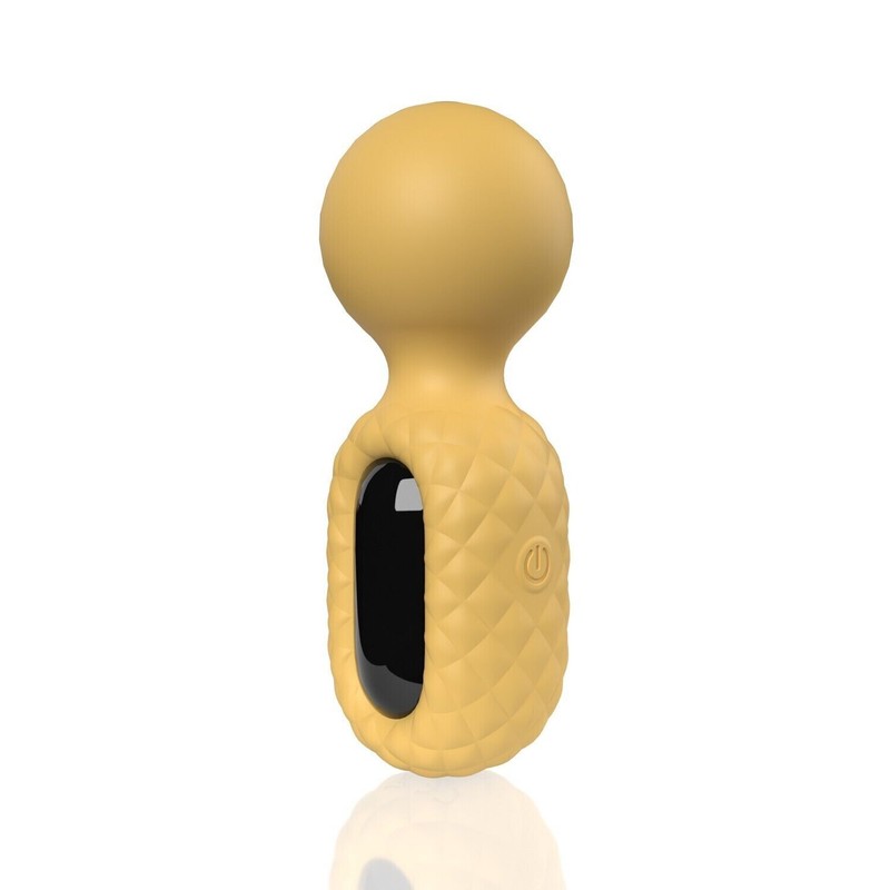 Screaming O Rebound Compact Power Wand Rechargeable Clitoral Vibrator Yellow