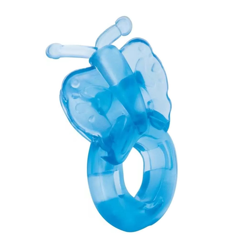 Rechargeable Bullet Butterfly Duo Cock Ring Multi-Speed Penis Sex Vibrator gallery