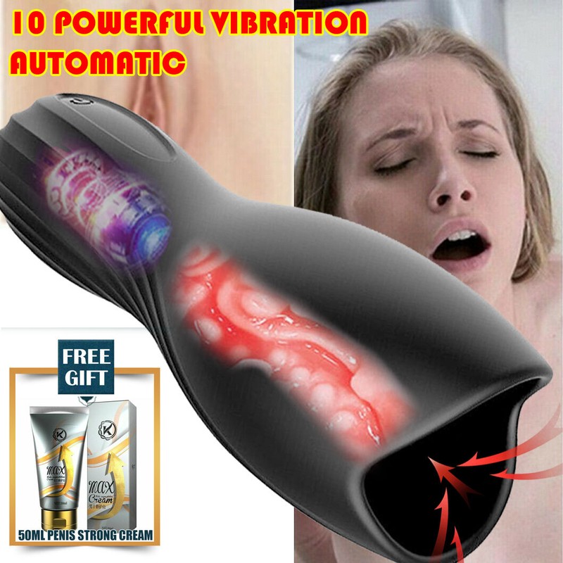 Male Masturbators Automatic-Handsfree-Stroker-Cup Penis Sex Toy-Masterbaters-Men
