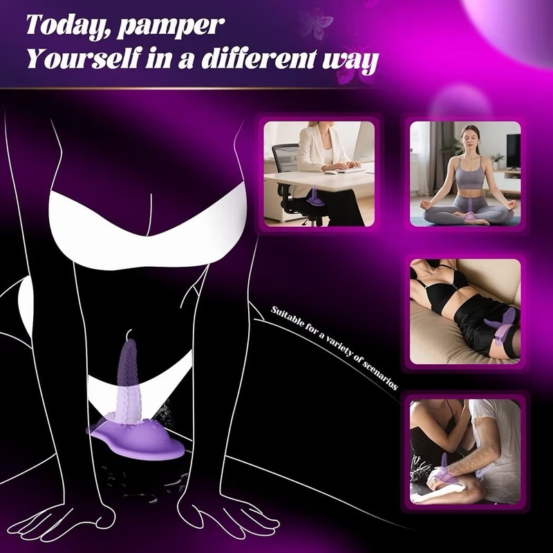 Sex Toys With Strong Invisible Suction, Riding Grinding 6.5" Swing & Vibrating gallery