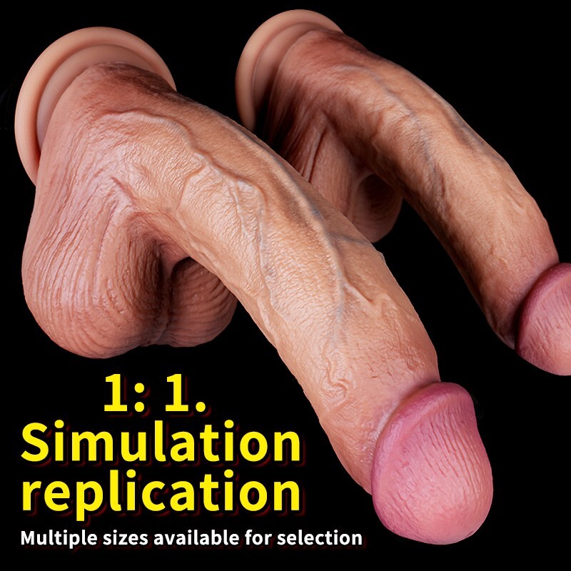 Liquid Silicone Realistic Huge Dildo Cock Thick Dong Suction Cup Women Sex Toys gallery