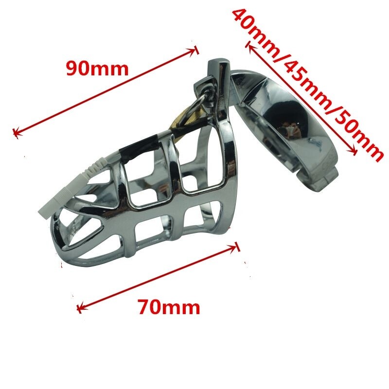 E-Stim Shock Pulse Metal Chastity Cage Torpedo Plug Physical Therapy gallery