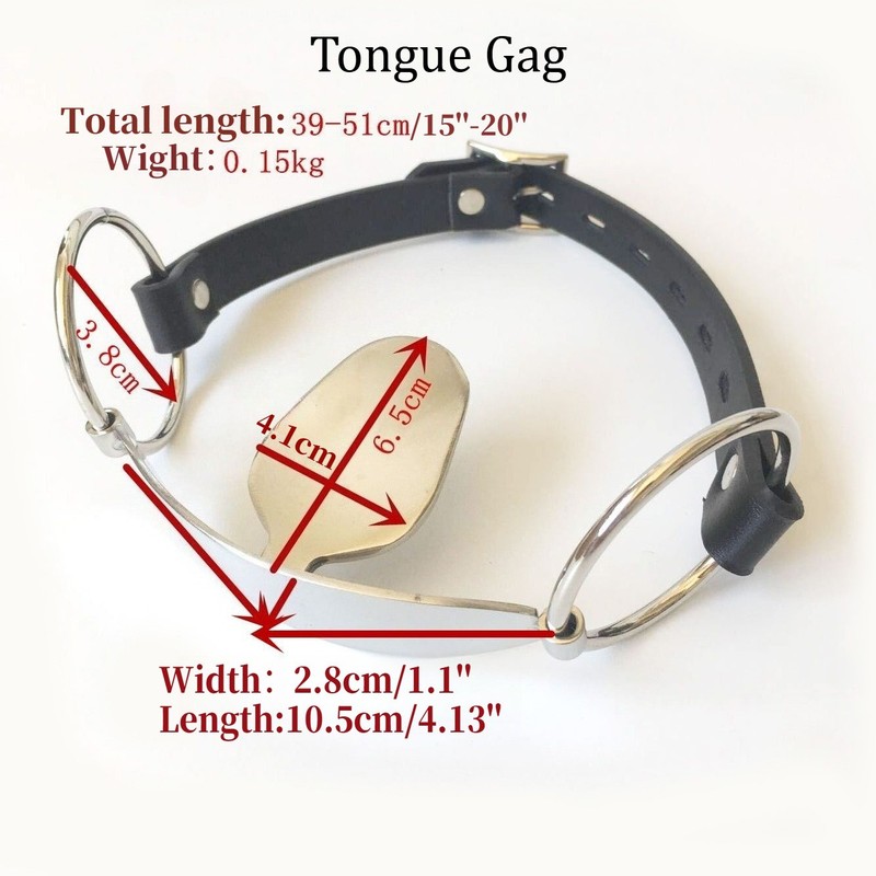 O-Ring Open Mouth Gag Restraints Bondage Oral Fixation PU Leather Strap BDSM gallery