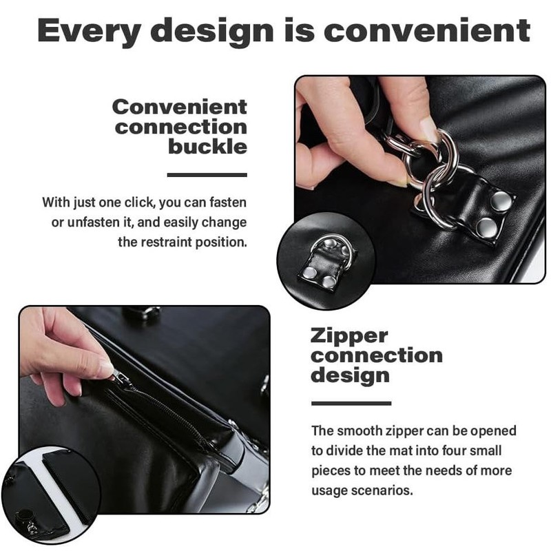 Bondage BDSM Sex Furniture,Leather, Fetish,Portable Collapsible Hand/ Ankle Cuff gallery
