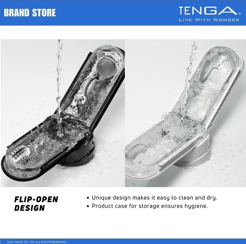 TENGA Flip Zero Gravity (white)Male Reusable Masturbator/Stroker & Lotion Bundle gallery