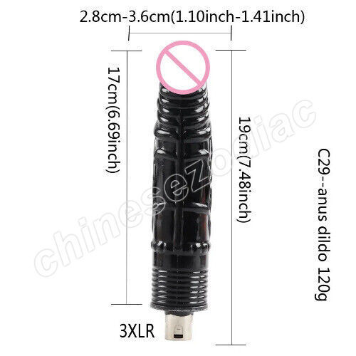Big Black Dildo for 3XLR SEX Machine A2/F2/F3, Accessories for Sex Machine gallery