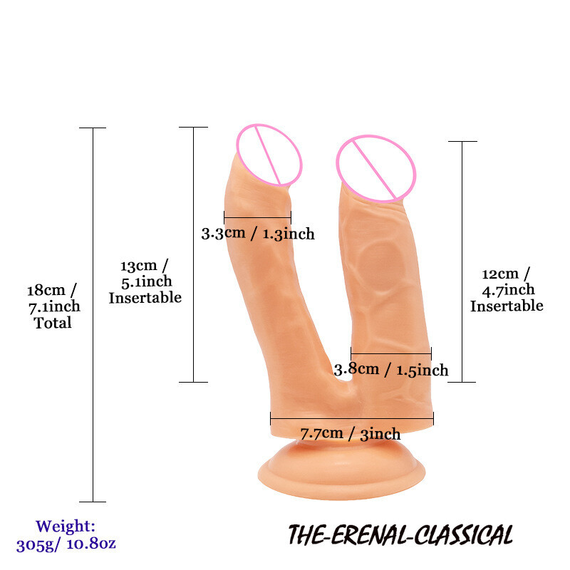 Double Head Dildos Penetration G-spot Stimulation of Penis Dual Ended Sex Toys gallery
