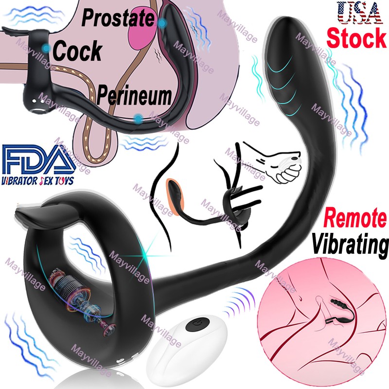 Anal Plug Dildo Vibrator Adjustable Prostate Massager Ring Sex Toy For Men Women