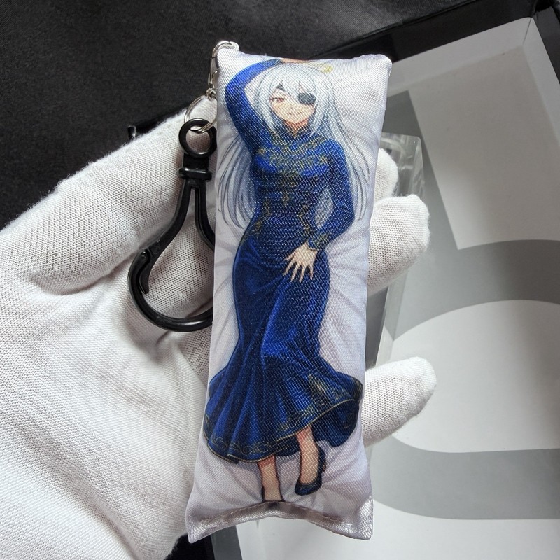 Handmade Zakuro Misukai Dokuro Chan Anime Dakimakura Body Pillow Keychain New gallery