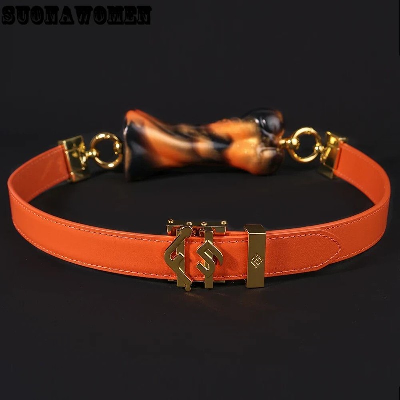Bondage Gag Genuine Leather Belt Safe Soft Silicone Adult Game Gag Toy For Man gallery