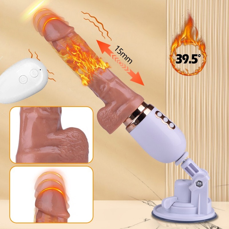 Thrusting Anal Butt Plug Dildo Vibrator Prostate Massager Sex Toys for Men Women