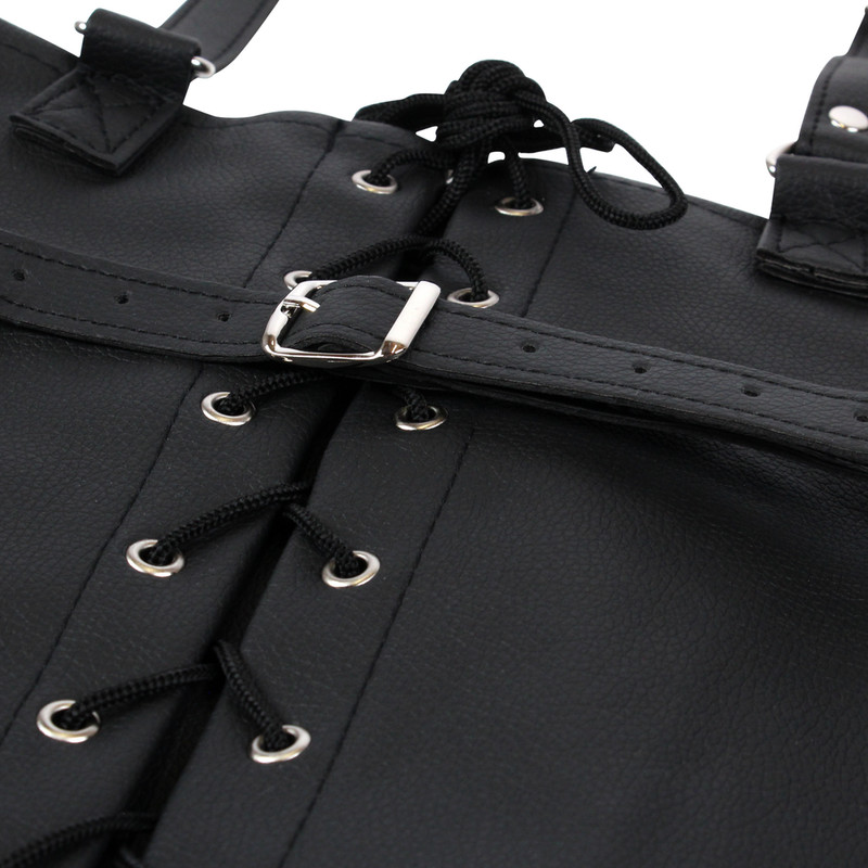 Arm Restraint Ouch Arm and Hands Handcuff Black Leather Bondage Bag gallery