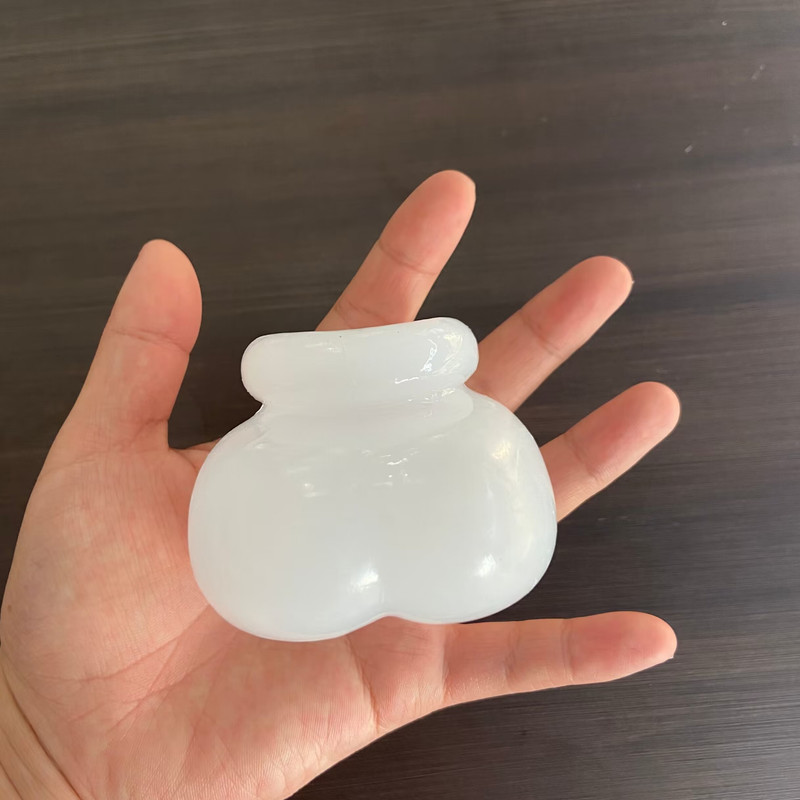 Soft Silicone Bag Ball Men Ring Chastity Sack Cage Squeeze Enhancer Stretching gallery