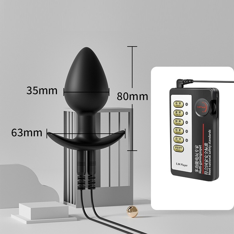 Electro-Play-Electric-Anal-Dildo-Butt-Plug-Prostate-Massager-Estim-Adult-Sex-Toy