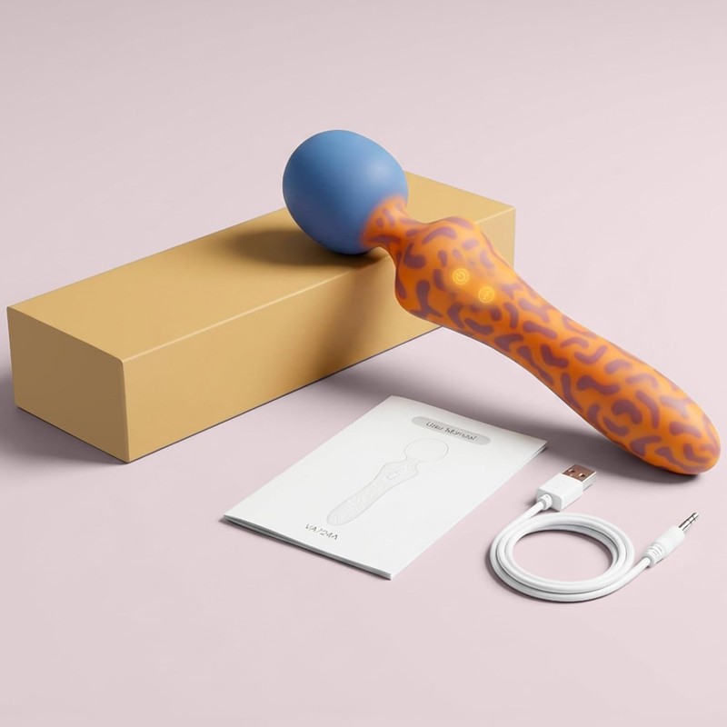 Vibrator Wand Dildo Sex Toys - 9.08" Leopard Dual-Headed Vibe for Clit，G Spot? gallery