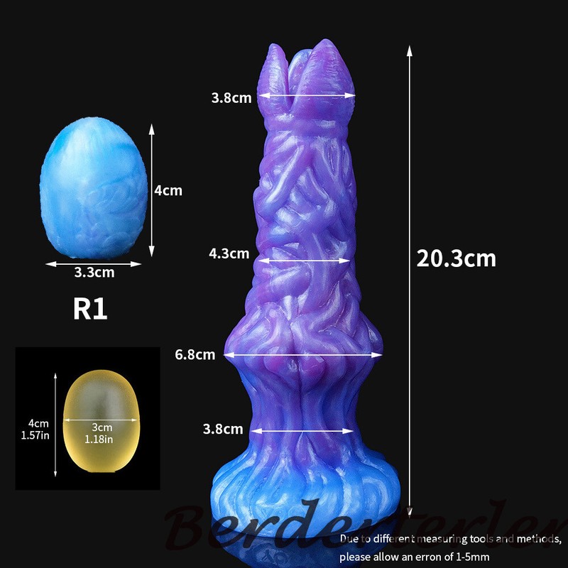 DIY Gelatin Eggs Ovipositor Inflatable Dildo Lay Eggs Silicone Anal plug Sex Toy gallery
