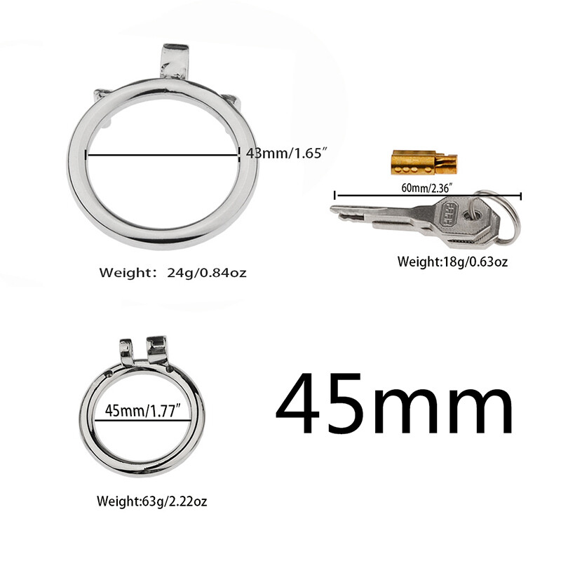 Cock Cage Male Chastity Device Metal Penis Ring Bdsm Bondage Chastity Lock Penis gallery