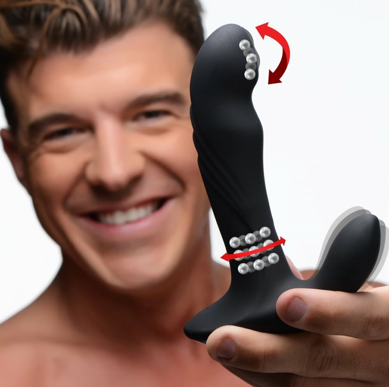 Silicone Prostate Massager Anal Stimulator Butt Plug Vibrator For Men 3-in-1