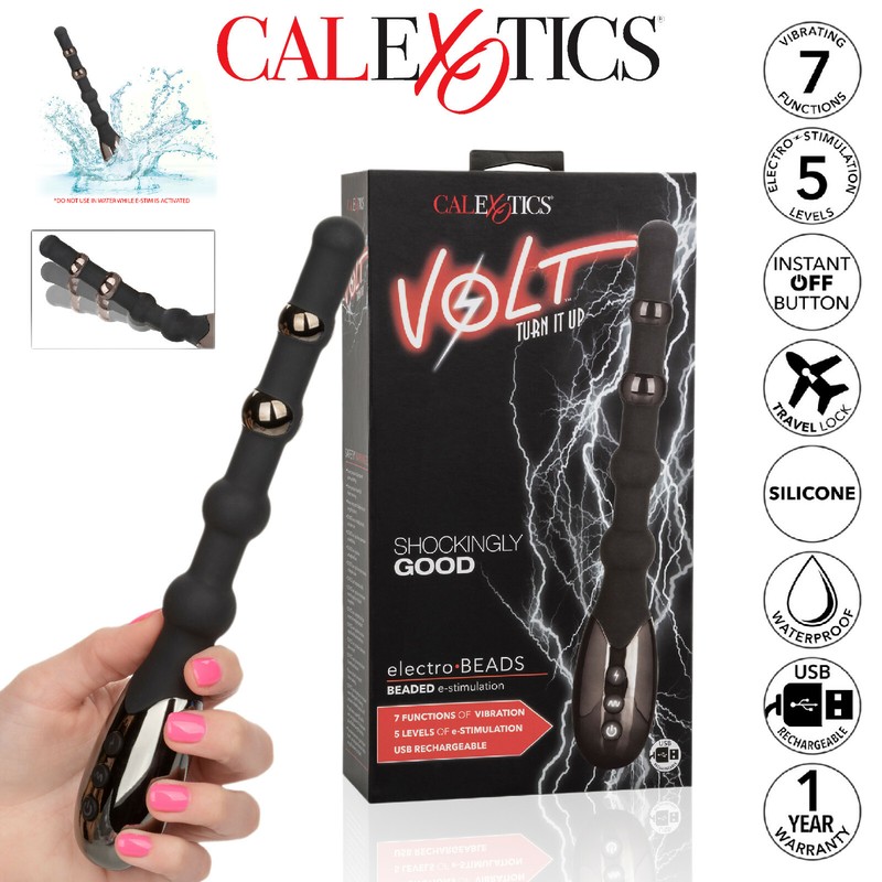 CalExotics Anal or Vaginal BALLS Volt Electro Love Beads Anal Vaginal