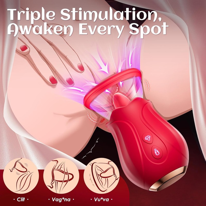 Vibrator Sex Toys Rose Toy - AI APP Adult Toys for Women with 7 Sucking gallery