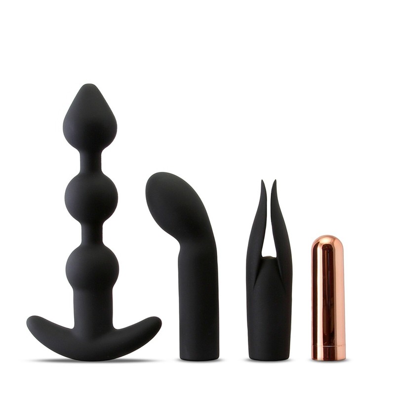 Silicone Vibrating G-spot Anal Clit Prostate Massager Vibrator Sex Toy Kit Combo