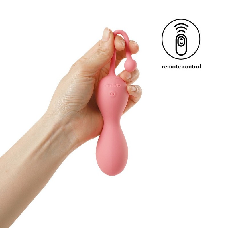 AROSUM Kegelator Vibrating Kegels Balls Remote Benwa Balls for Kegels exercise