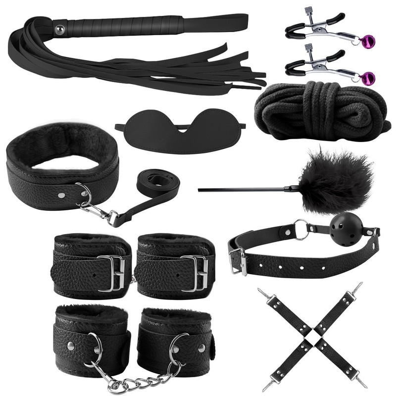 Sex Toys Restraints 10pcs Set Bondage Couples SM Handcuff BDSM Fetish Adult