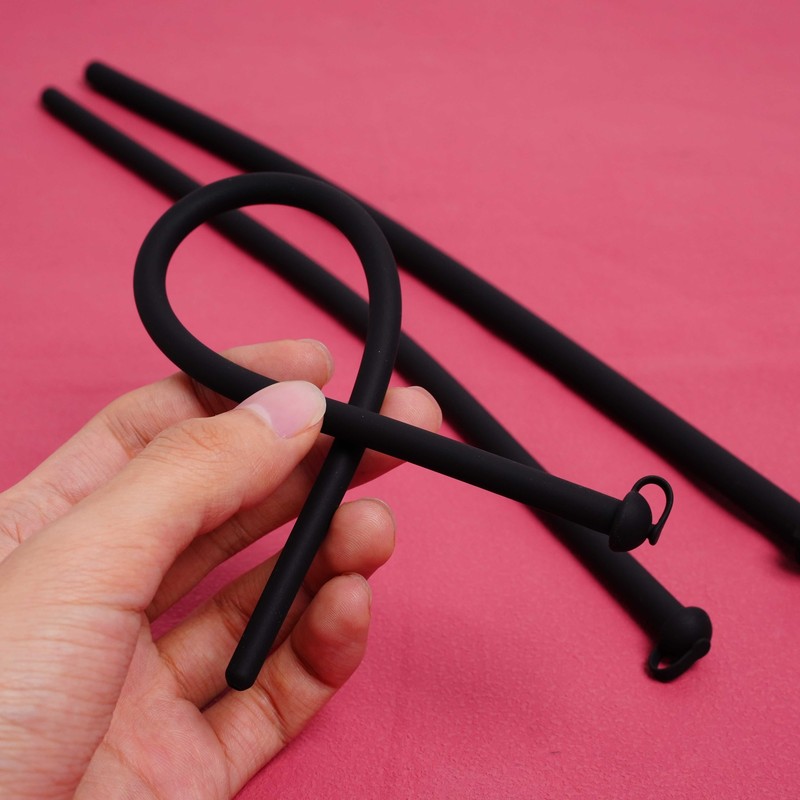2024 Male Silicone Penis Plug Urethral Sounding Dilator Adult Stretcher Enhancer gallery