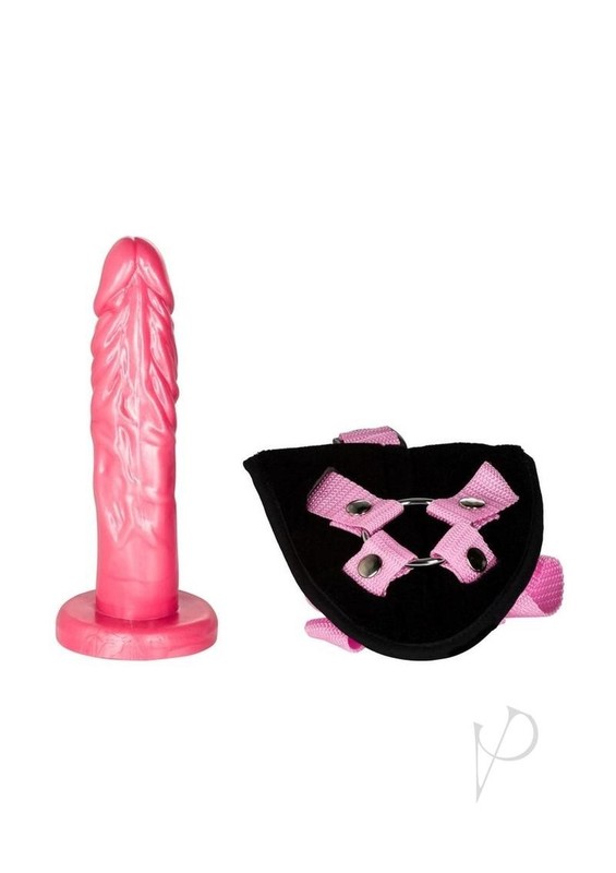 Shane`s World Gina Lynn Harness Strap-On with Dildo 7.5in - Pink gallery