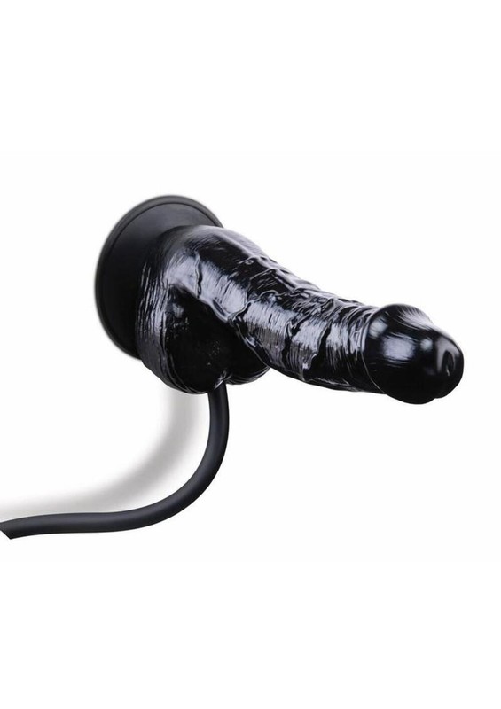 Size Up Ripple Inflatable Silicone Dildo with Balls gallery