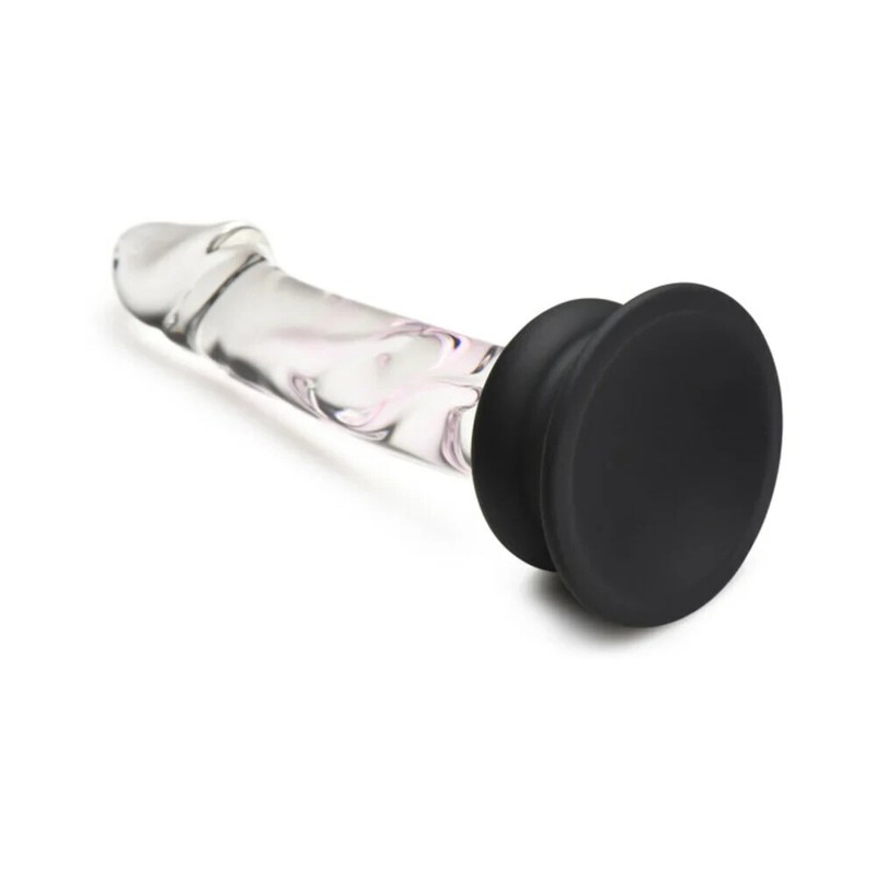 Pleasu Crystals 5.6 Inch Realistic Borosilicate Glass Dildo with Suction Cup gallery
