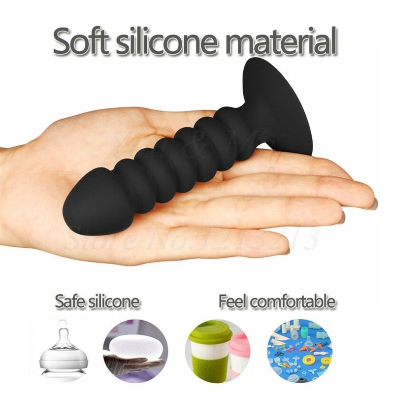 Anal-Bead-Butt-Plug-G-spot-Vibrator Dildo-Prostate-Massager-Men-Women-Sex-Toy gallery