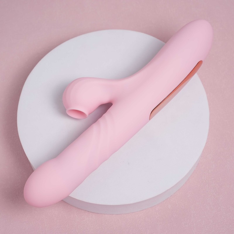 Clit Sucker Thrusting Rabbit Vibrator Dildo G-Spot Massager Sex Toys for Women