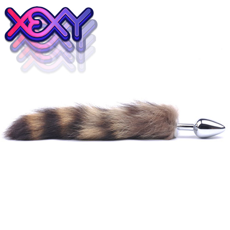 Brown Tail Anal Plug Mens Womens Adult Sex Toy XEXY Penis Furry butt plug! gallery