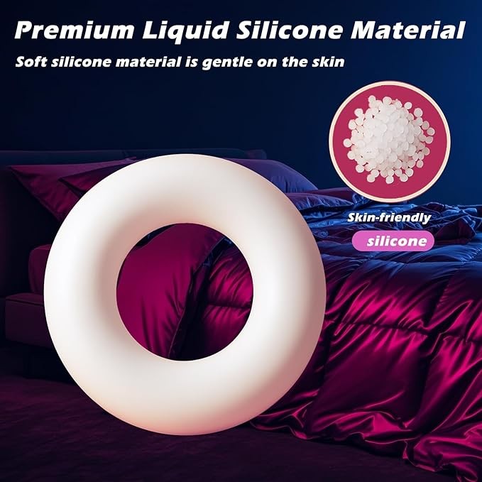 3Pcs Cock Ring Super Stretchy Strong Stay Harder Penis Rings Men +60ml Lubricant gallery