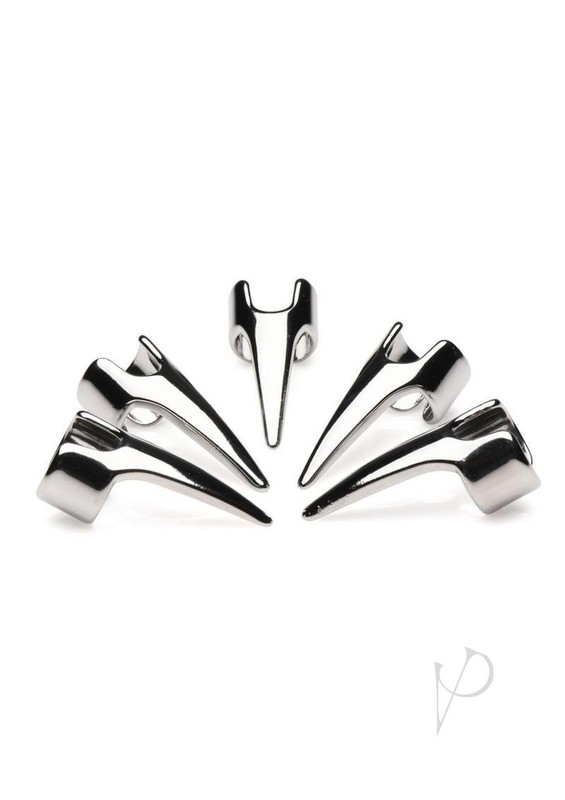 Master Series Clawed Sensation Stainless Steel Play Rings (5 Piece) gallery