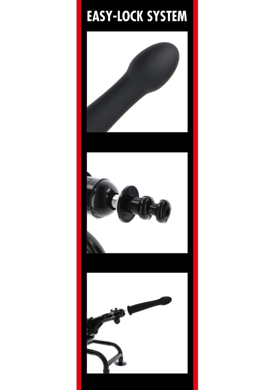 Bangers Smooth Dong Easy-Lock Dildo Black Flexible Silicone Soft Smooth gallery