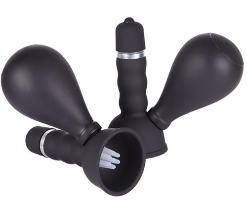 2-Pack Breast Massage Nipple Suckers Nipple Clit Pleasure Silicone Female Women