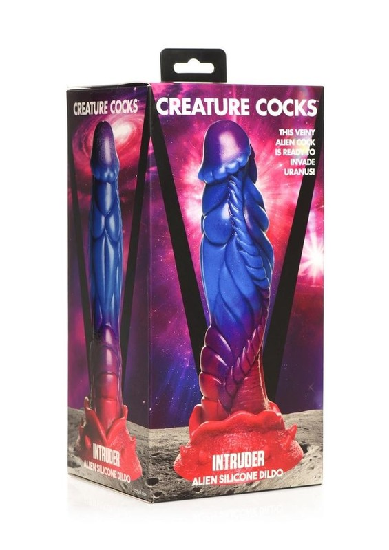 Creature Cocks Intruder Alien Silicone Dildo – Pink/Blue