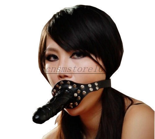 Adjustable Mouth Dildo Gag Penis Plug Strap on Harness Double Head Sex Bondage