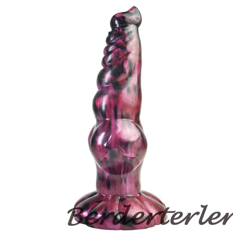 Curved Thread Knot Dildo For Woman Silicone With Suction Cup Penis Dick Sex Toys gallery