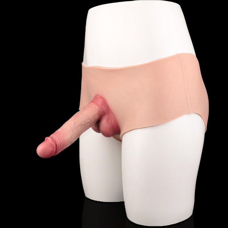Soft Silicone Penis Sleeve Realistic Texture Comfortable Wear Reusable gallery