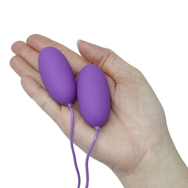 USB Powered Vibrating Double Dual Egg Bullet Vibe Vibrator Sex-toys for Women